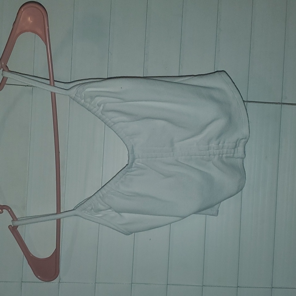 Small white crop top